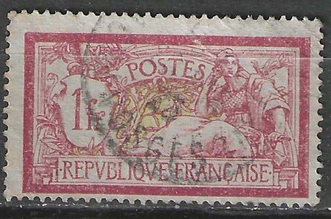 Francia 1900 - Yvert 121 - Typ Merson - 1 f. (ST), Envoi, Affranchi