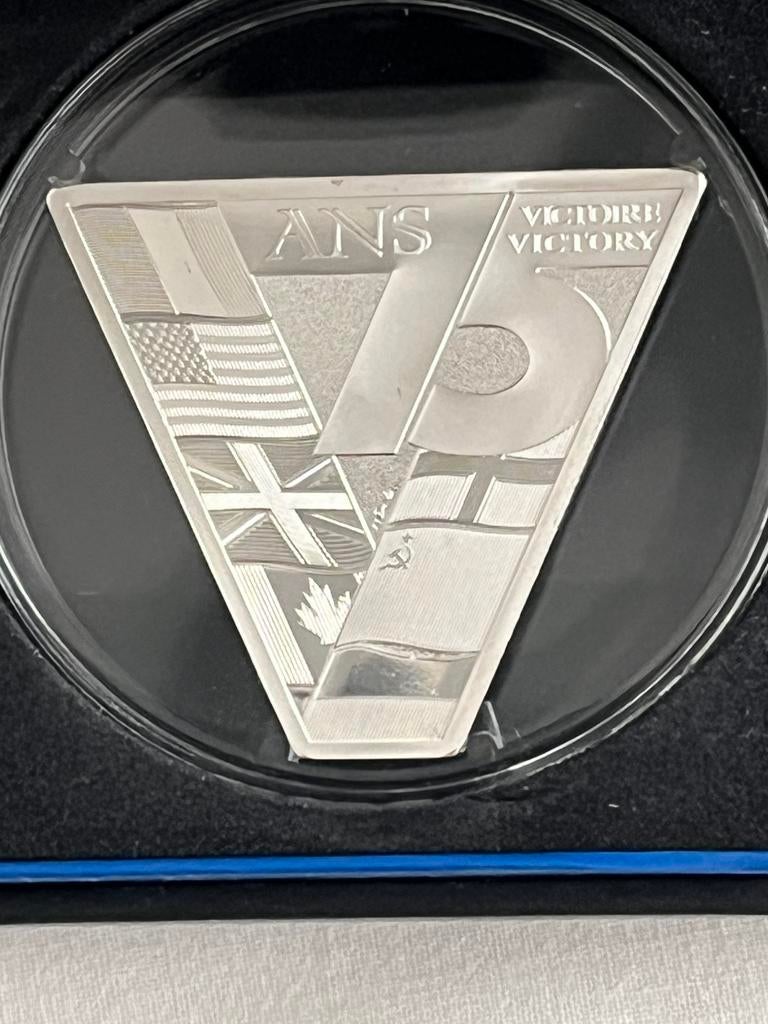 Frankrijk 10€ 75j vrede 2020 zilver 900/1000, Postzegels en Munten, Munten | Europa | Euromunten, Ophalen, Zilver, Frankrijk, 10 euro