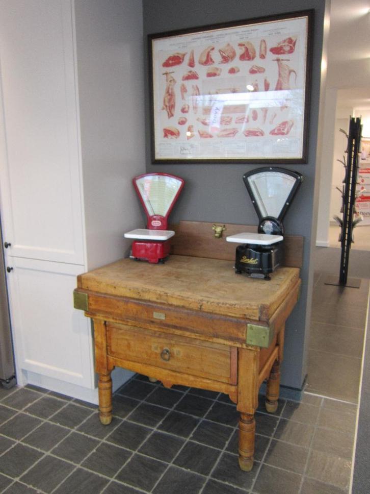 kapblok , hakblok , billot, Antiek en Kunst, Antiek | Keukengerei, Ophalen