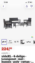 Loungeset, Ophalen, 4 zitplaatsen, Nieuw, Bank