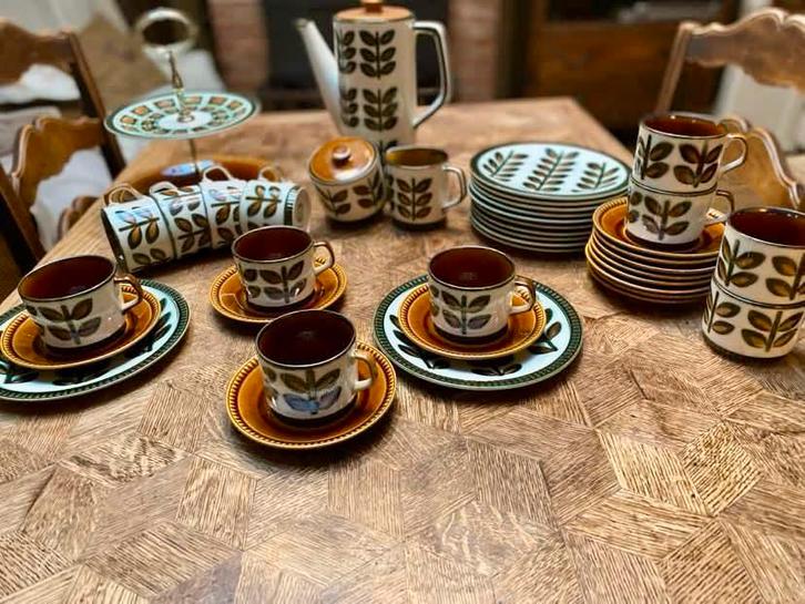 Koffieset van 12 stuks, Boch Rambouillet 1841-1966, Antiek en Kunst, Antiek | Porselein, Ophalen of Verzenden