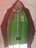 Veste imperméable capuche bleu/vert " Petrol " L, Enlèvement ou Envoi, Porté, Taille 52/54 (L), Bleu