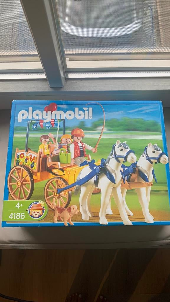Playmobil koets met paarden, Enlèvement ou Envoi, Comme neuf, Ensemble complet
