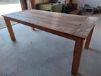 Showroommodel Teak Tuintafel 220x100cm, Enlèvement, Comme neuf, Rectangulaire, Bois de teck