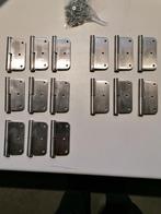 Jeux de paumelles portes en inox état neuf changement de pro, Ophalen, 50 tot 100 mm, Overige typen, Nieuw