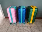 3 valises trolley, Ophalen, Wieltjes, Hard kunststof, Minder dan 50 cm