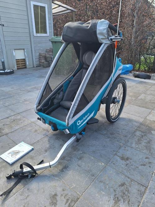 Queridoo kidgoo 1, Fietsen en Brommers, Fietsaccessoires | Aanhangwagens en Karren, Zo goed als nieuw, Kinderkar, 20 tot 40 kg