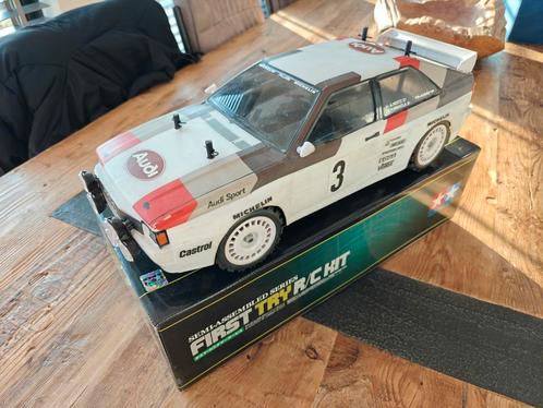 Tamiya tt-02 audi quattro, Hobby en Vrije tijd, Modelauto's | 1:5 tot 1:12, Zo goed als nieuw, Ophalen of Verzenden