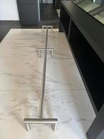Kapsalon inox voetsteunen 260cm 2 stuks, Ophalen, Gebruikt