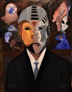 Robot of mens schilderij, door grappige Kamo, Antiek en Kunst, Ophalen