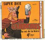 bieretiket Van Honsebrouck Ingelmunster : Gambrinus, Verzamelen, Biermerken, Verzenden, Nieuw, Overige typen, Overige merken