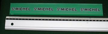 Kleine vintage banner reclame groene St. Michel beschikbaar voor biedingen