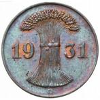 Allemagne 1 reichspfennig,1931 Marque de maître d'atelier "D, Enlèvement ou Envoi, Monnaie en vrac, Allemagne