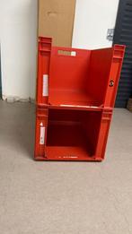 Bacs d'entrepôt rouges solides par pièce / 170 pièces, Enlèvement
