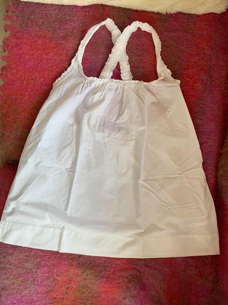 Top en coton blanc frais Zara Home NEW taille S, Enlèvement, Taille 36 (S), Blanc