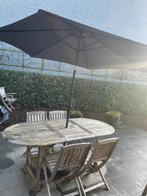 Paraplu+ tafel met stoelen, Ophalen of Verzenden, Zo goed als nieuw