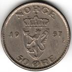 Noorwegen : 50 Ore 1957  KM#402  Ref 14656, Postzegels en Munten, Munten | Europa | Niet-Euromunten, Ophalen of Verzenden, Losse munt