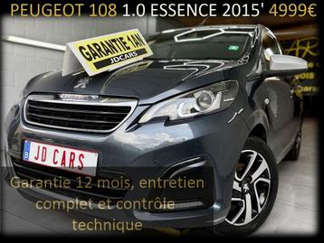 PEUGEOT 108 1.0 ESSENCE ‼️GARANTIE 1 AN CTOK‼️ beschikbaar voor biedingen
