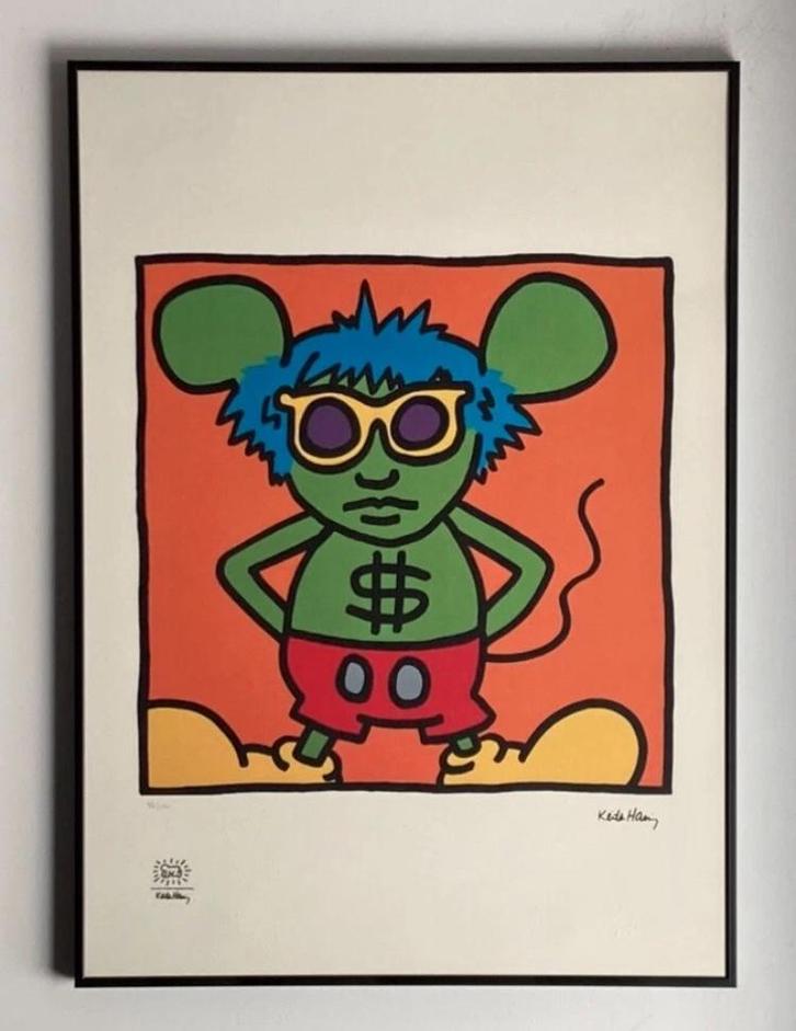 Keith Haring: lithografie 50 bij 70., Antiek en Kunst, Kunst | Litho's en Zeefdrukken, Ophalen of Verzenden