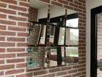 Wandspiegel, Ophalen, Vierkant, Zo goed als nieuw, 75 tot 100 cm