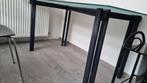 Glazen tafel, Huis en Inrichting, Tafels | Eettafels, Ophalen, Gebruikt