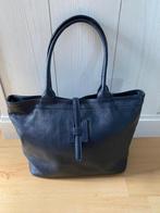 handtas blauw leer, Handtassen en Accessoires, Tassen | Damestassen, Ophalen of Verzenden, Nieuw, Blauw, Handtas