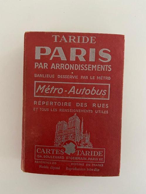 TARIDE PARIS PAR ARRONDISSEMENTS, Antiquités & Art, Antiquités | Livres & Manuscrits, Enlèvement ou Envoi