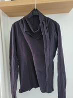 Sarah Pacini aubergine shirt met twist, Kleding | Dames, Maat 38/40 (M), Sarah Pacini, Ophalen of Verzenden, Zo goed als nieuw