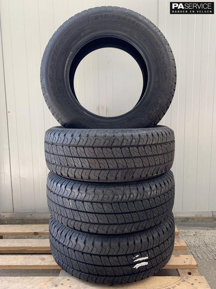 4x Demo Goodyear 215 65 15C verzwaarde zomerbanden, Auto-onderdelen, Banden en Velgen, Velg(en), Gebruikt, Ophalen of Verzenden