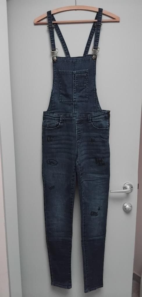 Salopet jbc 38/40, Kleding | Dames, Broeken en Pantalons, Zo goed als nieuw, Maat 38/40 (M), Blauw, Lang, Ophalen of Verzenden