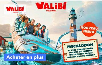 Ticket walibi belgium - 3 tickets dispo, Une personne, Forfait, Ticket ou Carte d'accès
