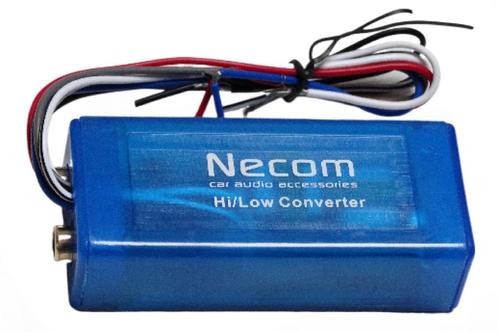 Necom RCA High/Low Converter voor Signaal met Tulpkabel, Autos : Divers, Haut-parleurs voiture, Neuf, Enlèvement ou Envoi