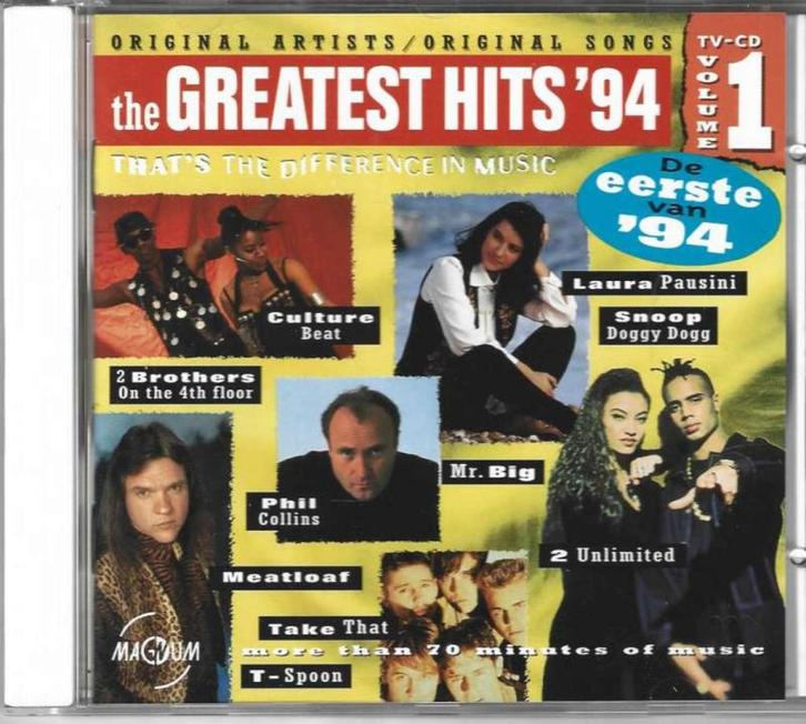 CD The Greatest Hits 1994 - Vol 1, Cd's en Dvd's, Cd's | Rock, Zo goed als nieuw, Poprock, Ophalen of Verzenden