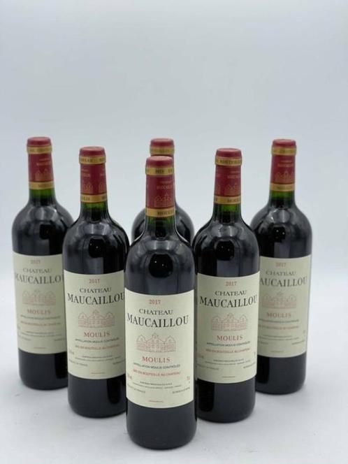 Château Maucaillou Moulis Médoc 2017 (lot de 6 x 75 cl), Verzamelen, Wijnen, Nieuw, Rode wijn, Frankrijk, Vol, Ophalen of Verzenden