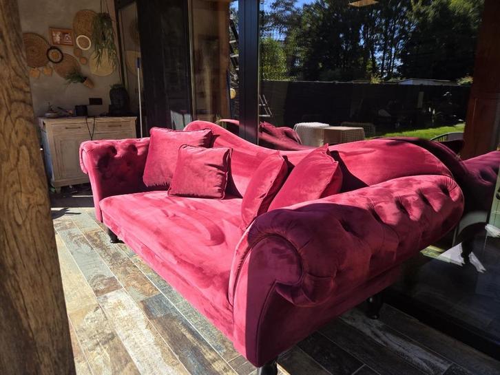 decoratieve salon bordeaux, Huis en Inrichting, Zetels | Zetels en Chaises Longues, Zo goed als nieuw, Overige maten, Overige materialen