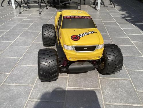 FG monstertruc 1/5  4wd, Hobby en Vrije tijd, Modelbouw | Radiografisch | Auto's, Zo goed als nieuw, Auto offroad, Benzine, Overige schalen