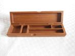 vintage houten pennendoos, Ophalen of Verzenden
