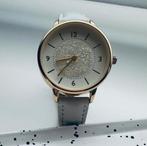 NIEUW SECRET DREAMS Swarovski-kristallen horloge!, Ophalen, Kunststof, Leer, Polshorloge