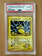 Lt Surge's Electabuzz - Gym Japanese PSA 10, Hobby en Vrije tijd, Verzamelkaartspellen | Pokémon, Ophalen of Verzenden, Nieuw