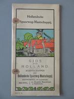 RARE Hollandsche Spoorweg Maatschappij 1908 Gids, Verzamelen, Verzenden, Zo goed als nieuw, Trein, Boek of Tijdschrift