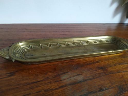 Vintage brons brass langwerpig schaaltje, Antiek en Kunst, Antiek | Brons en Koper, Brons, Ophalen of Verzenden