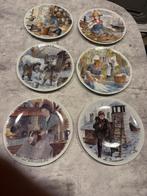6 porseleinen borden uit Limoges „LES VIEUX MÉTIERS”, Antiek en Kunst, Antiek | Porselein, Ophalen of Verzenden