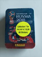 Panini Russia 2018 , aluminium box ,60 stickers, Ophalen of Verzenden, Zo goed als nieuw