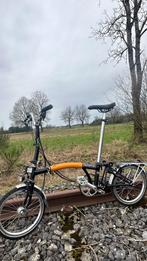 Brompton M6R zwarte naafdynamo met 6 versnellingen,, Fietsen en Brommers, Ophalen, Brompton, 14 tot 16 inch, Versnellingen