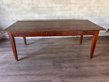 Franse boerentafel - 205 x 87,5 cm + 77 cm hoog / 2 lades beschikbaar voor biedingen