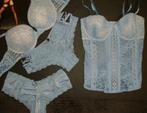 Victoria secret blauwe nieuwe lingerie set maat S OP=OP, Ophalen of Verzenden