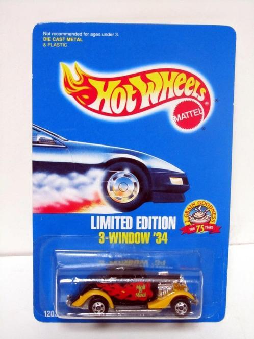 3-Window '34 Ford Malt-O-Meal Hot Wheels Limited Edition USA, Hobby en Vrije tijd, Modelauto's | Overige schalen, Nieuw, Auto