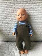 280. Babyborn: Nieuwe salopette met gestreepte T-shirt, Ophalen of Verzenden, Nieuw, Babypop