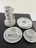 La porcelaine de baudour servies tassen onderbroeken en bord, Antiek en Kunst, Ophalen