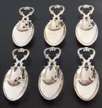 6 Cuillères de Présentation Olri en Argent, Antiquités & Art, Enlèvement ou Envoi, Argent